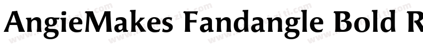 AngieMakes Fandangle Bold Regular字体转换
